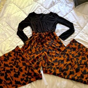 Cupshe mixed print jumpsuit size M